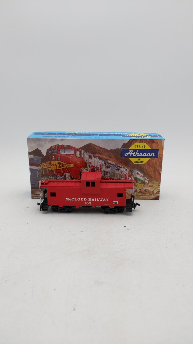 Athearn 5360-5 HO Scale 29' McCloud Railway Wide Vision Caboose #102