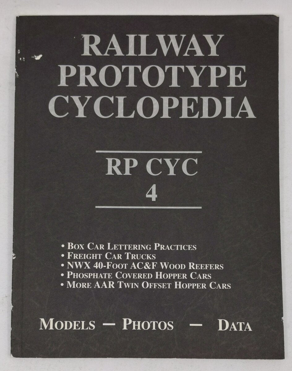 Railway Prototype Cyclopedia RP CYC 4 Paperback Book By Edwin D. Hawkins EX