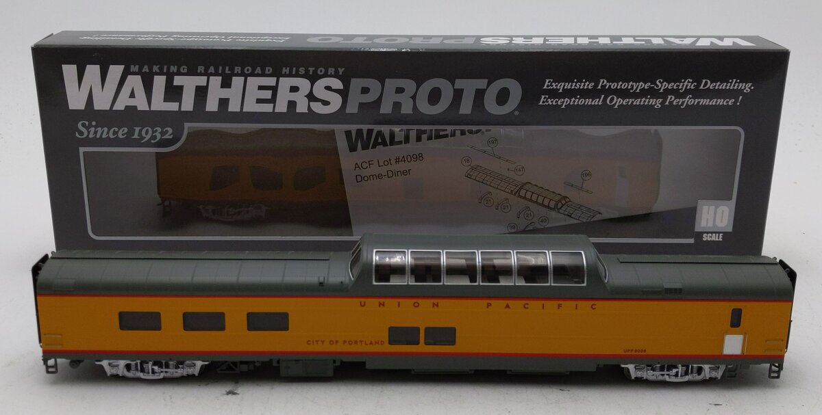 Walthers 920-18653 HO Union Pacific City of Portland 85' Lighted ACF Dome Diner LN/Box