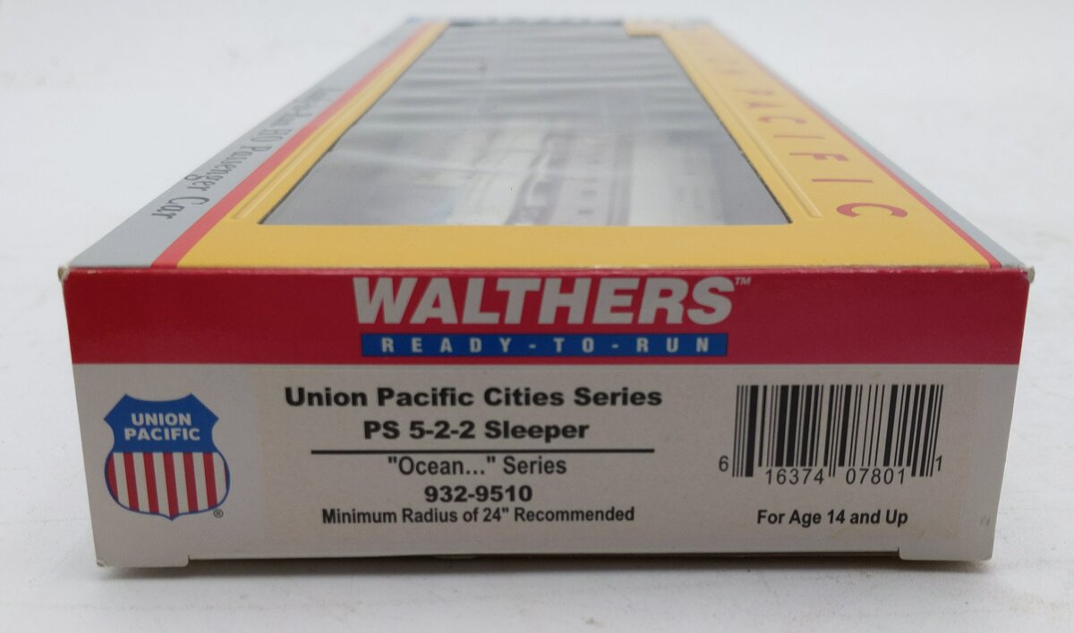 Walthers 932-9510 HO Union Pacific City Streamliner 5-2-2 Sleeper P-S Plan LN/Box