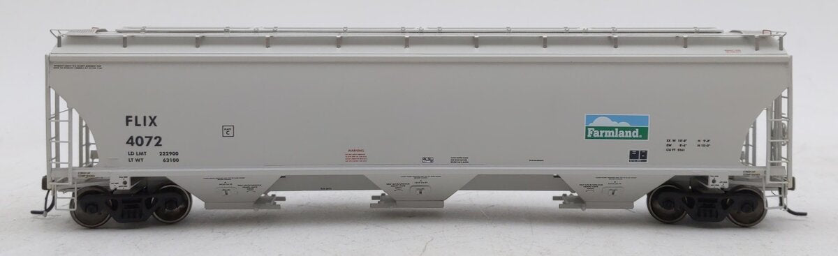 Athearn G4266 HO Farmland Industries Trinity 5161 Cu.Ft. Covered Hopper #4072
