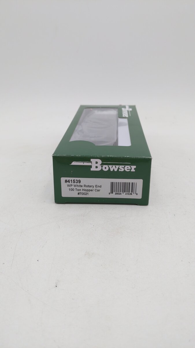 Bowser 41539 HO Western Pacific White Rotary End 100 Ton Hopper Car Kit # 70021