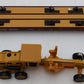 MTH 80-98017 Burlington Northern Santa Fe HO 60' Wood Flat Car w/163H Grader