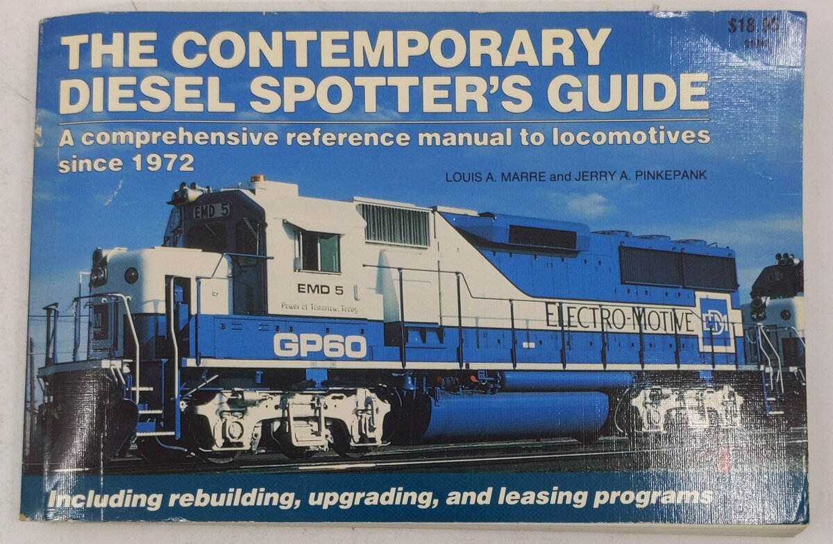 The Contemporary Diesel Spotter's Guide Paperback Book Louis A. Marre, Jerry P. VG