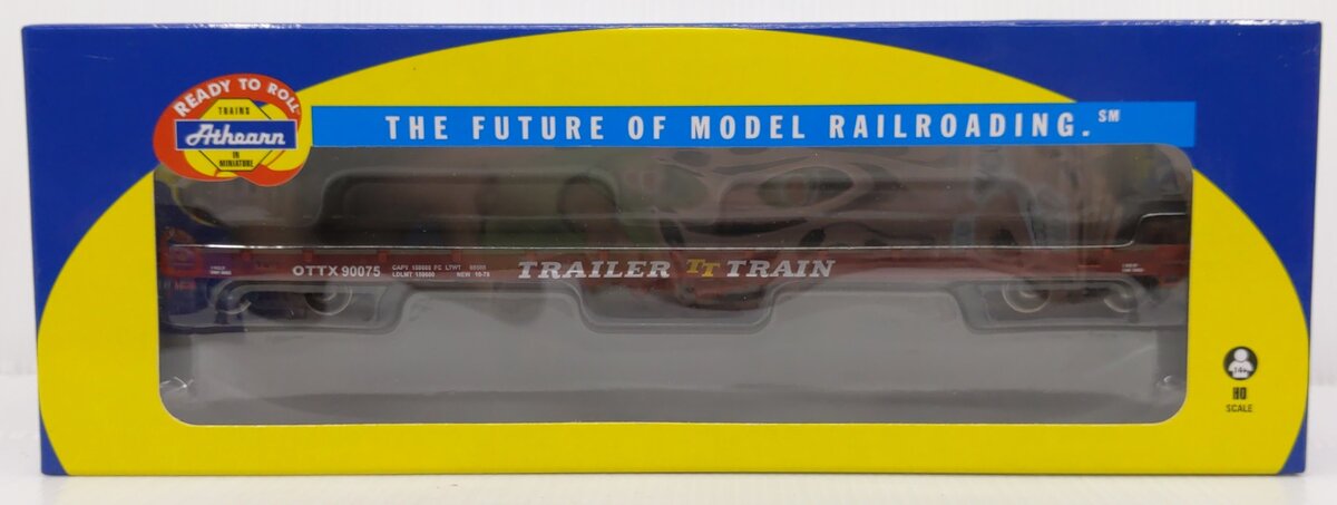 Athearn 97810 HO Scale Trailer Train 60' Flatcar #90075