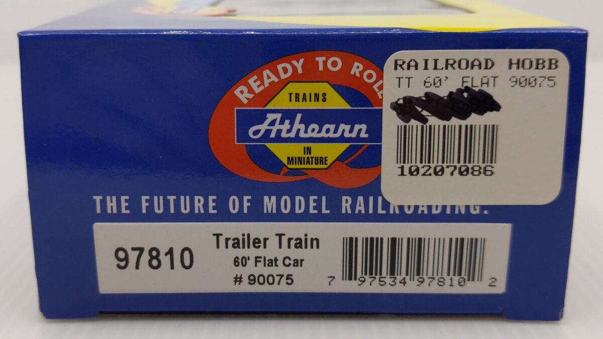 Athearn 97810 HO Scale Trailer Train 60' Flatcar #90075