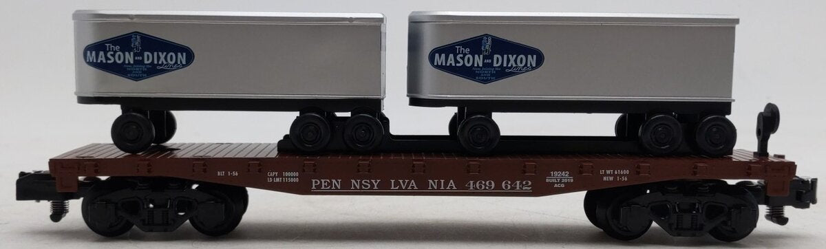 American Flyer 1919242 S Mason-Dixon / PRR TOFC Flatcar #469642