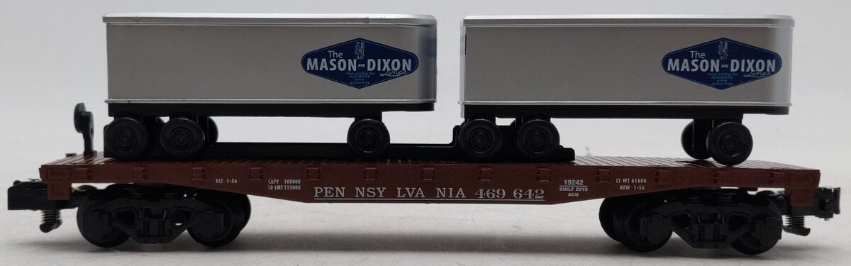 American Flyer 1919242 S Mason-Dixon / PRR TOFC Flatcar #469642