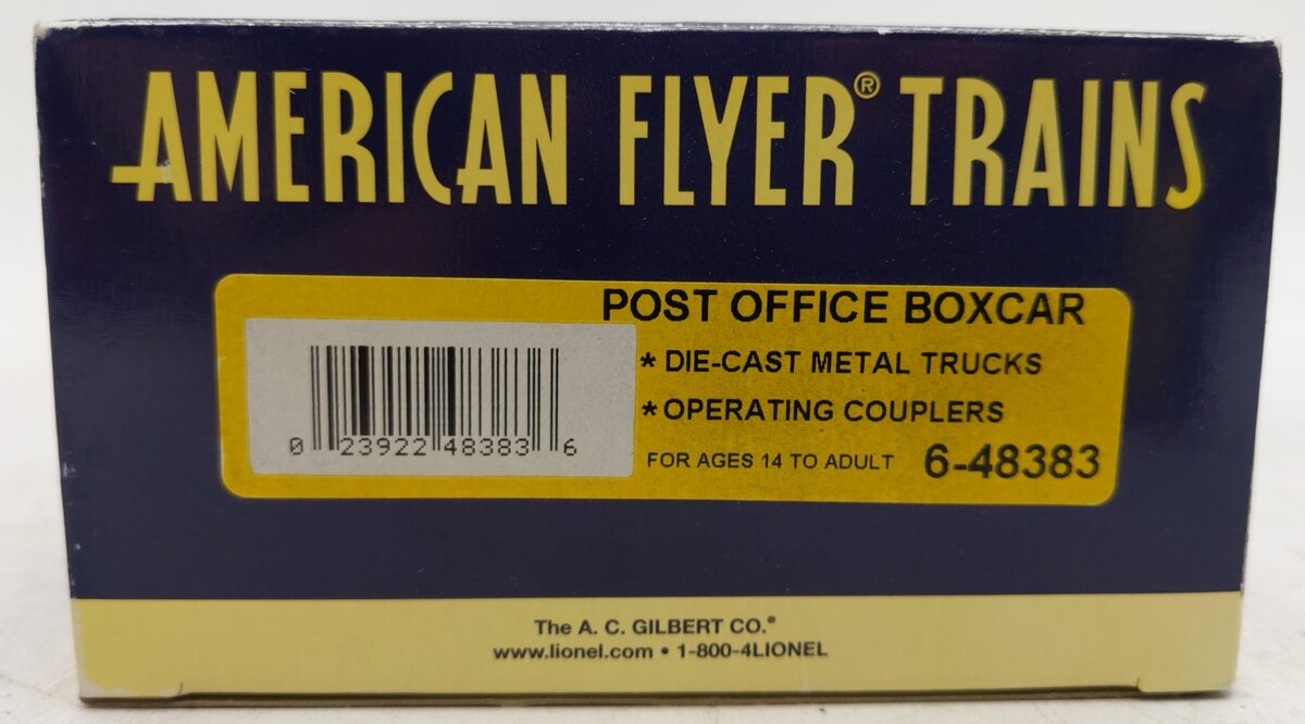 American Flyer 6-48383 S Post Office Boxcar LN/Box