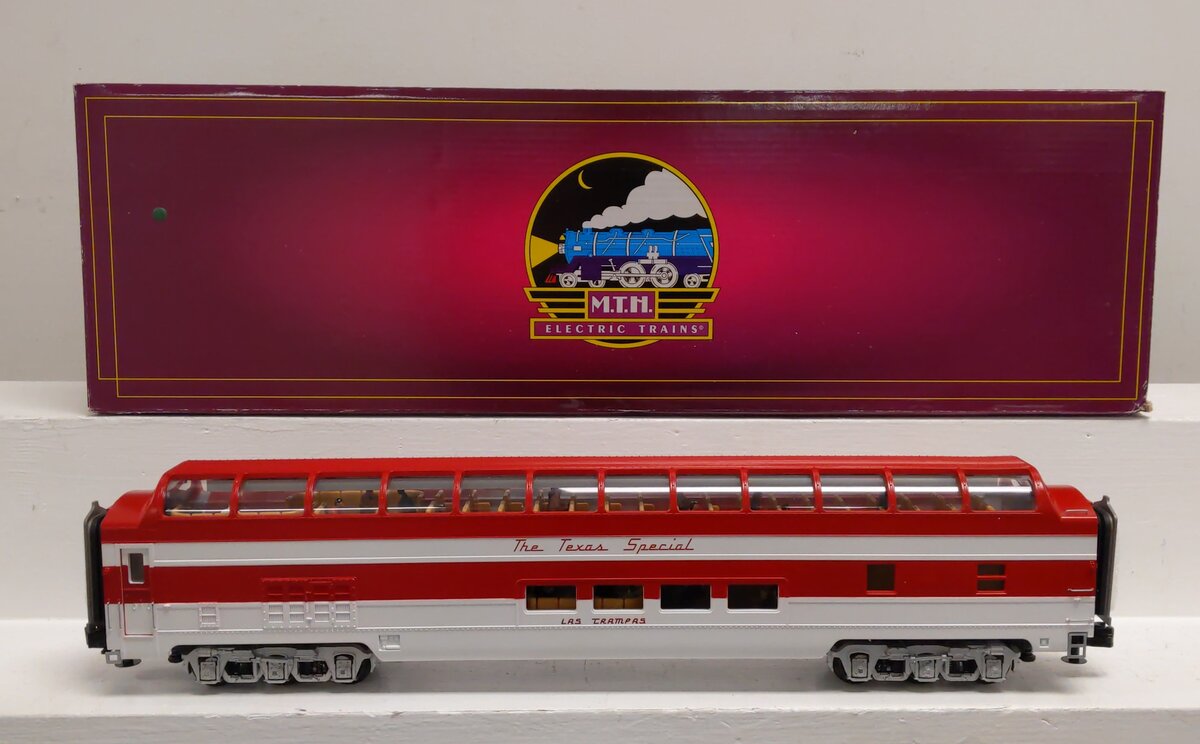 MTH 20-67228 Texas Special 70' Smooth Full Vista Dome Passenger Car