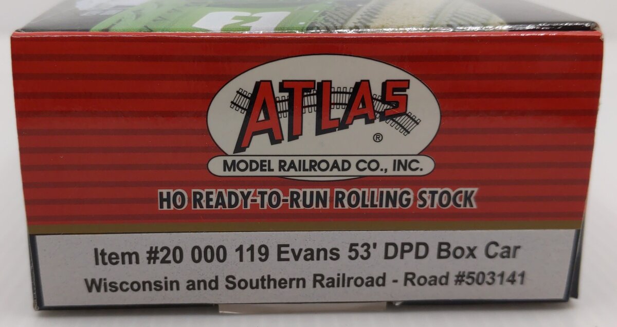 Atlas 20000119 HO Scale W&S 53' Double Plug Door Boxcar #503141