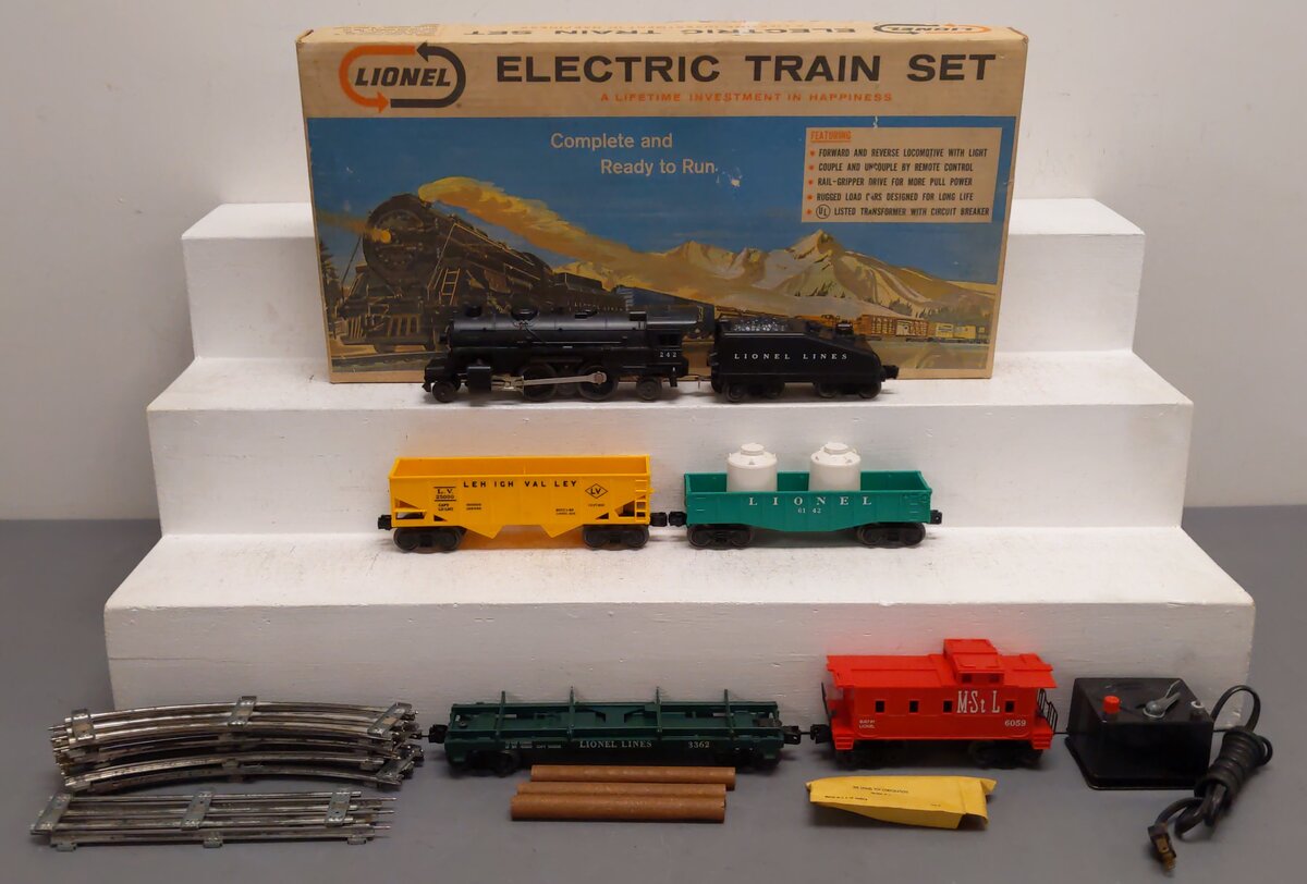 Lionel 11520 Vintage O 242 Steam Locomotive Set #25000, 6059, 6142 EX/Box