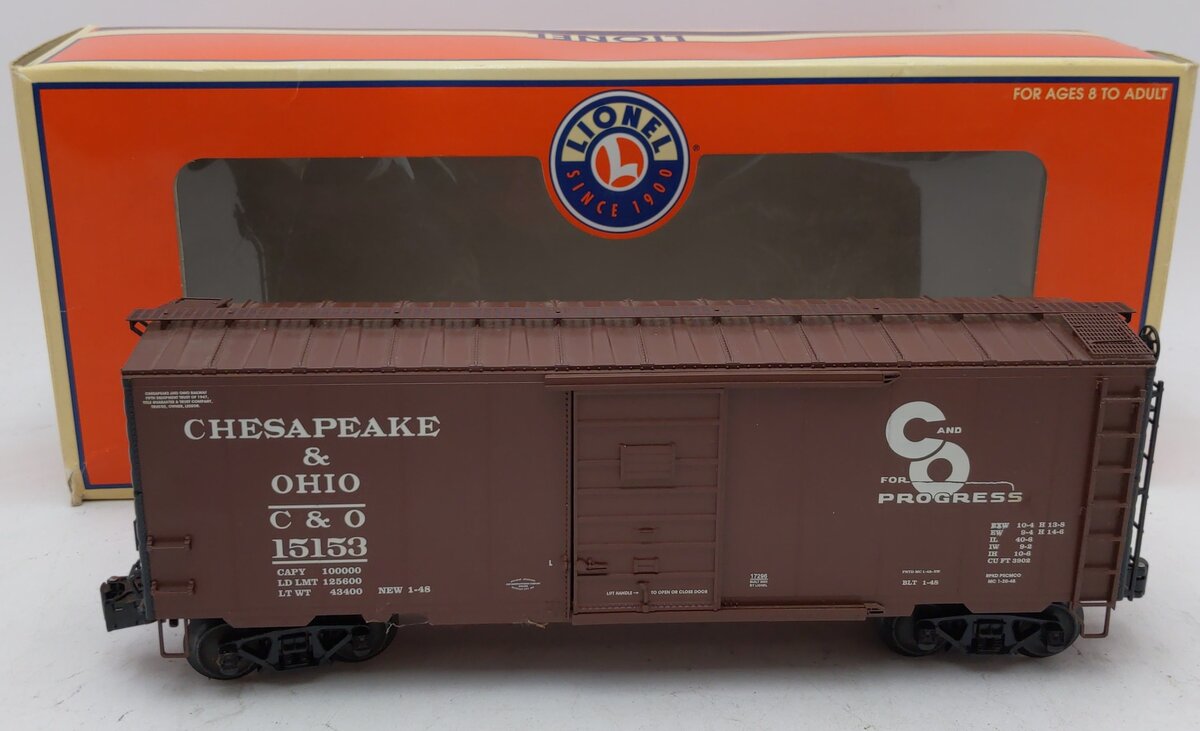 Lionel 6-17296 O Gauge Chesapeake & Ohio PS-1 Boxcar #15153 EX/Box