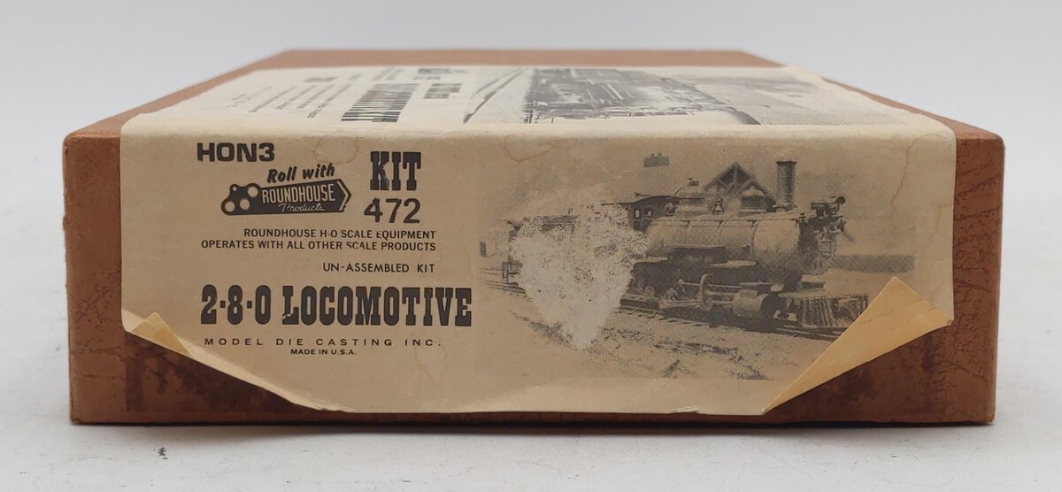 Roundhouse 472 HOn3 Outside Frame for 2-8-0 Steam Kit EX/Box
