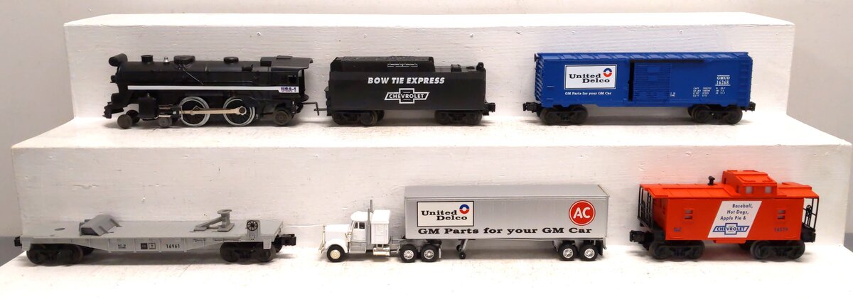 Lionel 6-11822 O Gauge Chevrolet Bow Tie Express Steam Train Set MT/Box