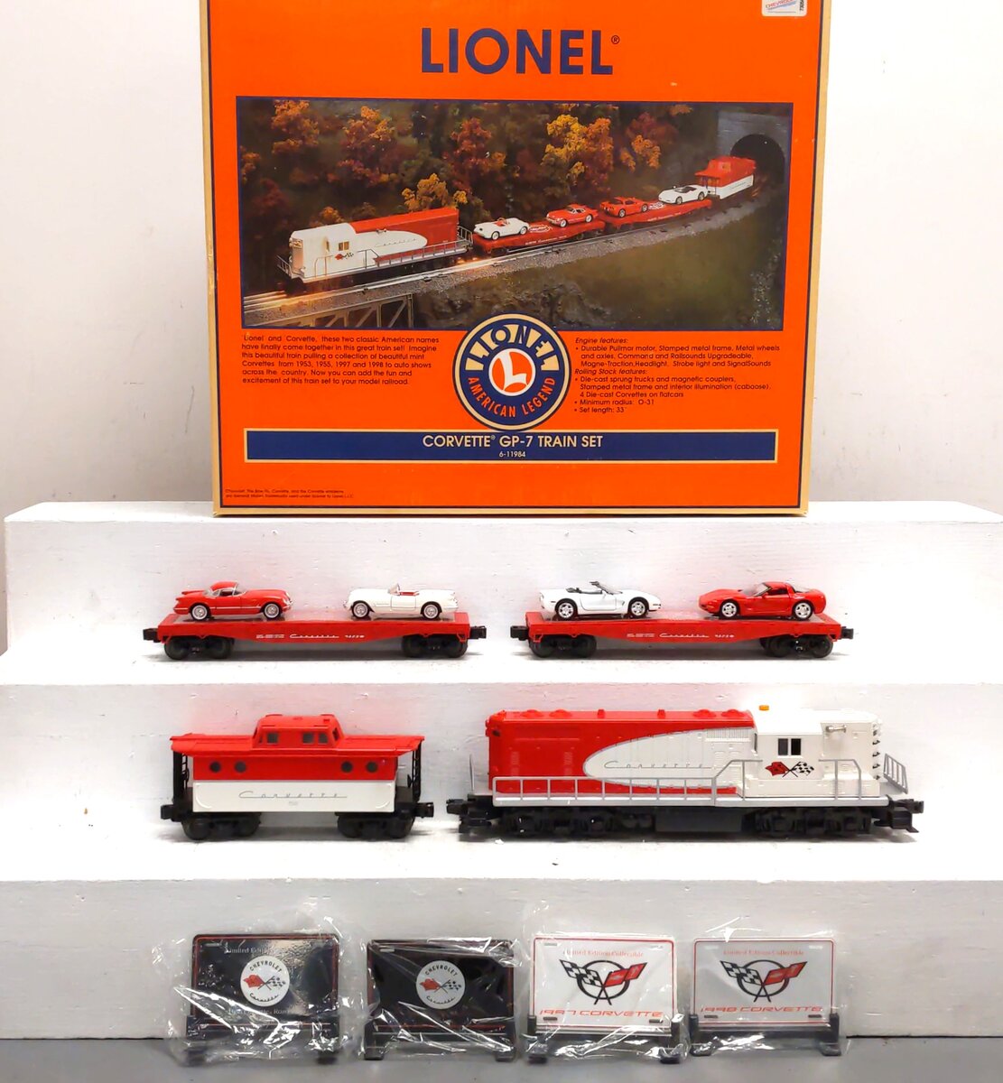 Lionel 6-11984 O Gauge Corvette GP7 Diesel Train Set MT/Box