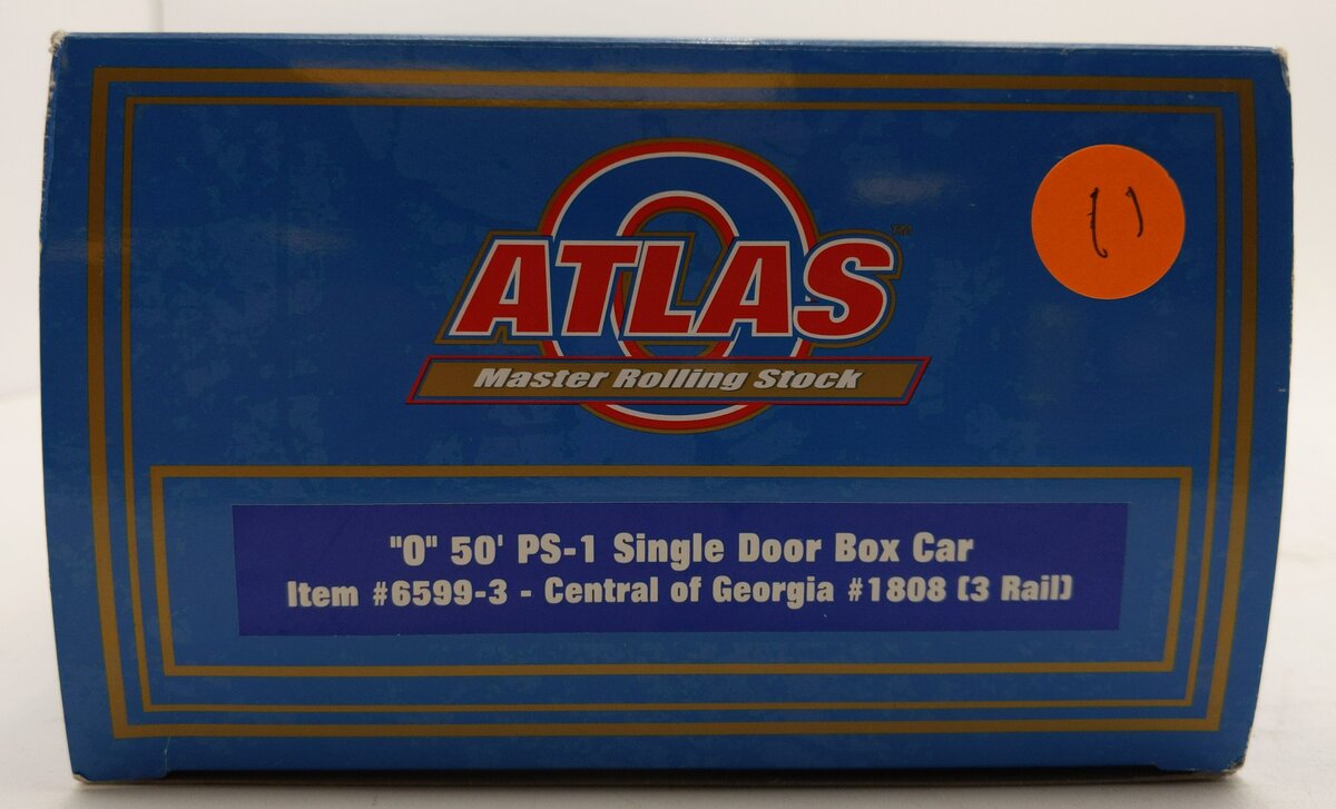 Atlas 6599 O Central of GA Single Door PS-1 Boxcar #1808