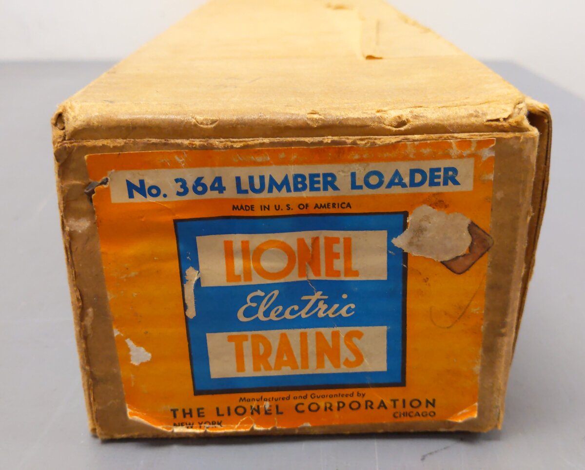 Lionel 364 Vintage O Operating Belt Log Loader VG/Box