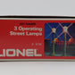 Lionel 6-2170 O And 027 Operating Green Plastic Street Lamp Posts (Set of 3) LN/Box