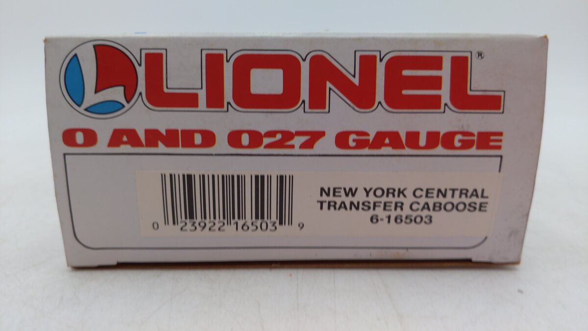 Lionel 6-16503 O Gauge New York Central Transfer Caboose #16503 LN/Box