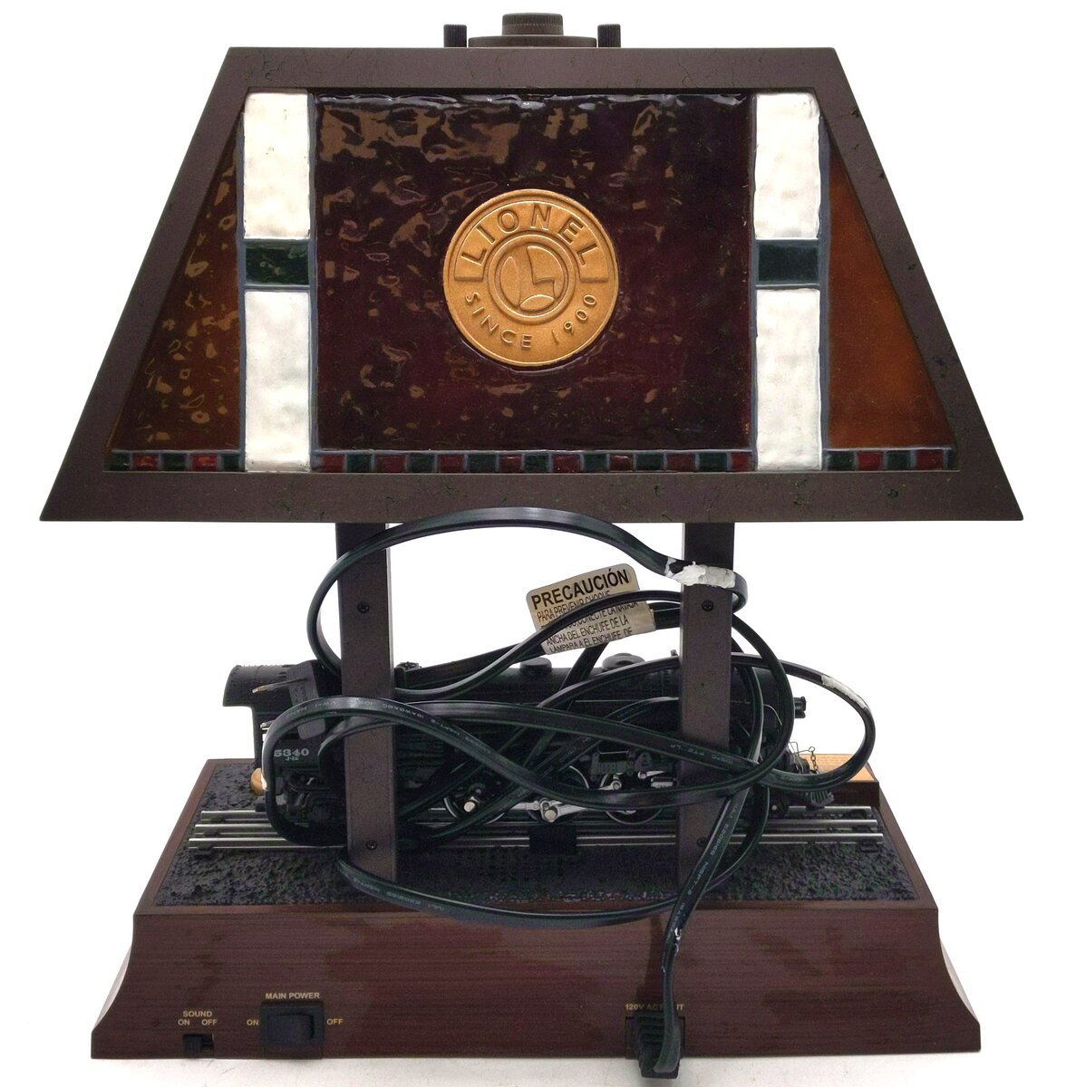 Lionel 025585 Hudson Tiffany Style Train Lamp LN/Box