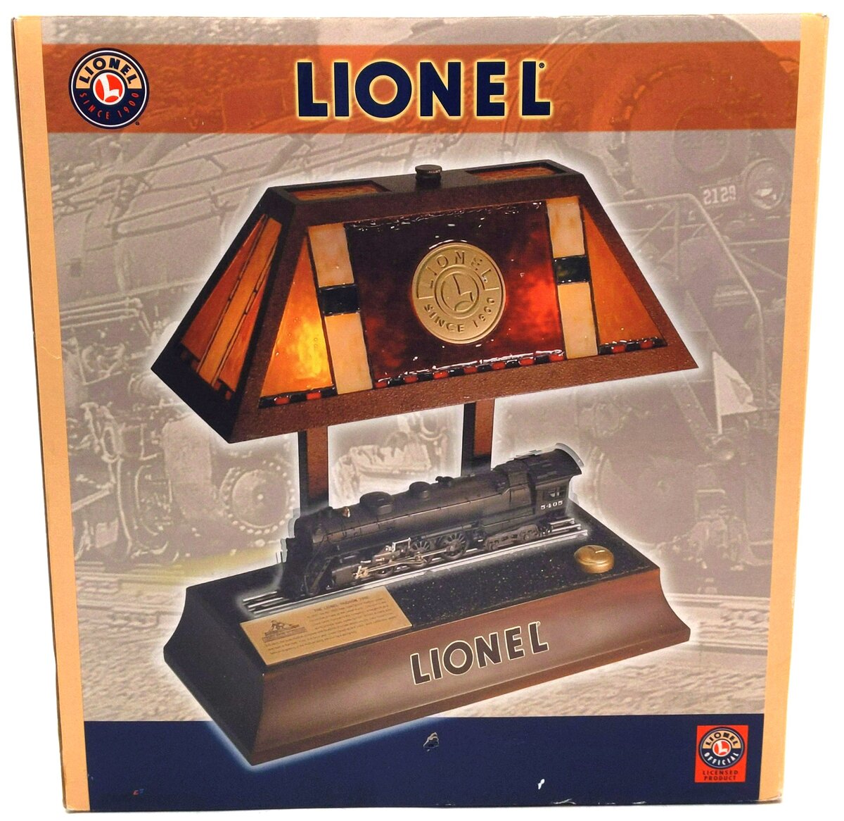 Lionel 025585 Hudson Tiffany Style Train Lamp LN/Box