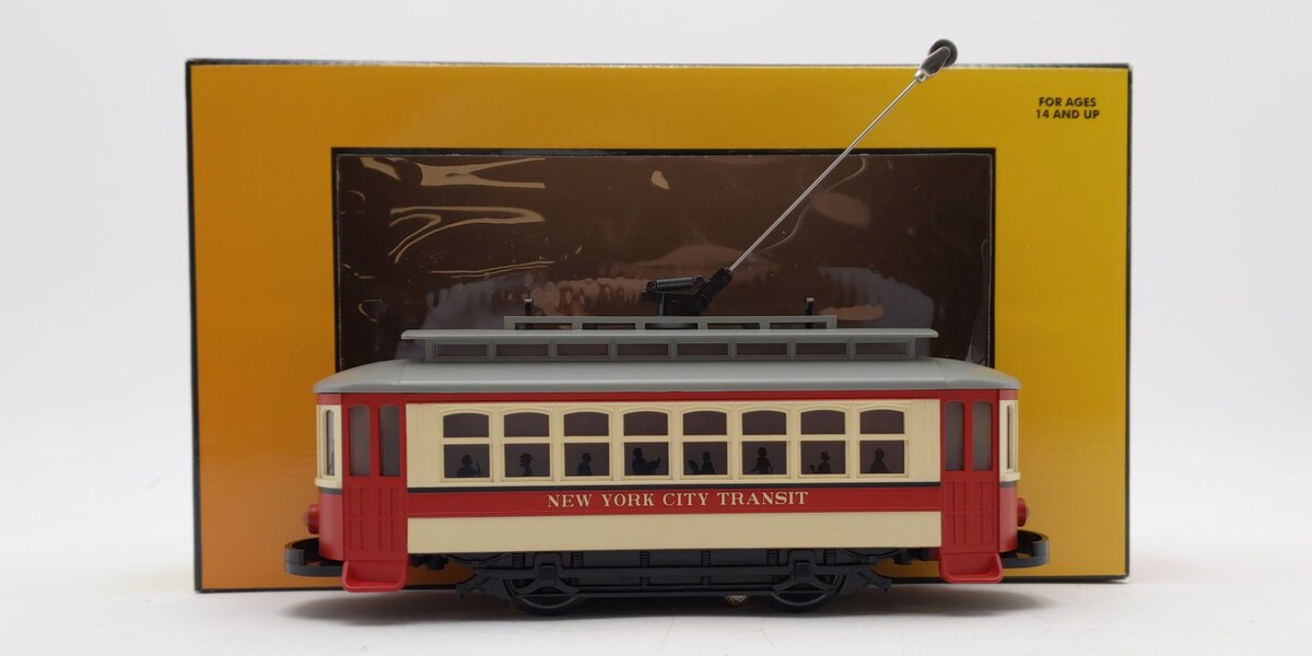 MTH 30-5139 New York City Transit Bump-n-Go Trolley Electric Locomotive #568 EX/Box