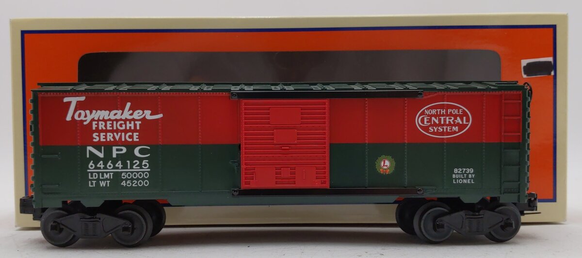 Lionel 6-82739 O Gauge North Pole Central Steel Boxcar #6464125