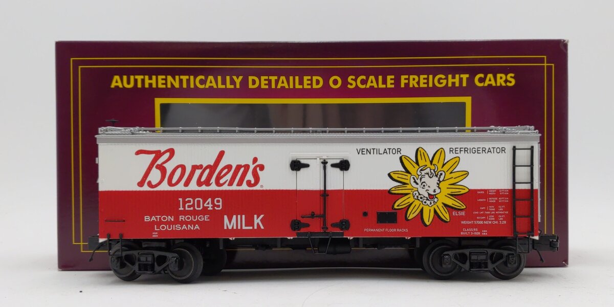 MTH 20-94488 O Bordon's Milk Premier 36' Woodside Reefer