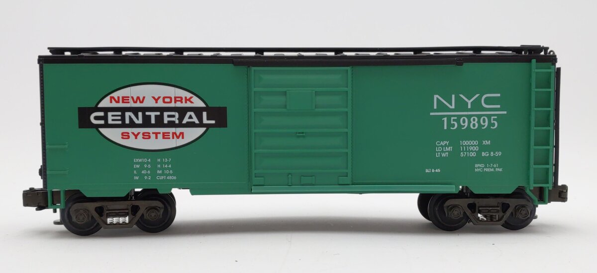 MTH 20-9300 O Gauge New York Central Box Car #159895 EX/Box
