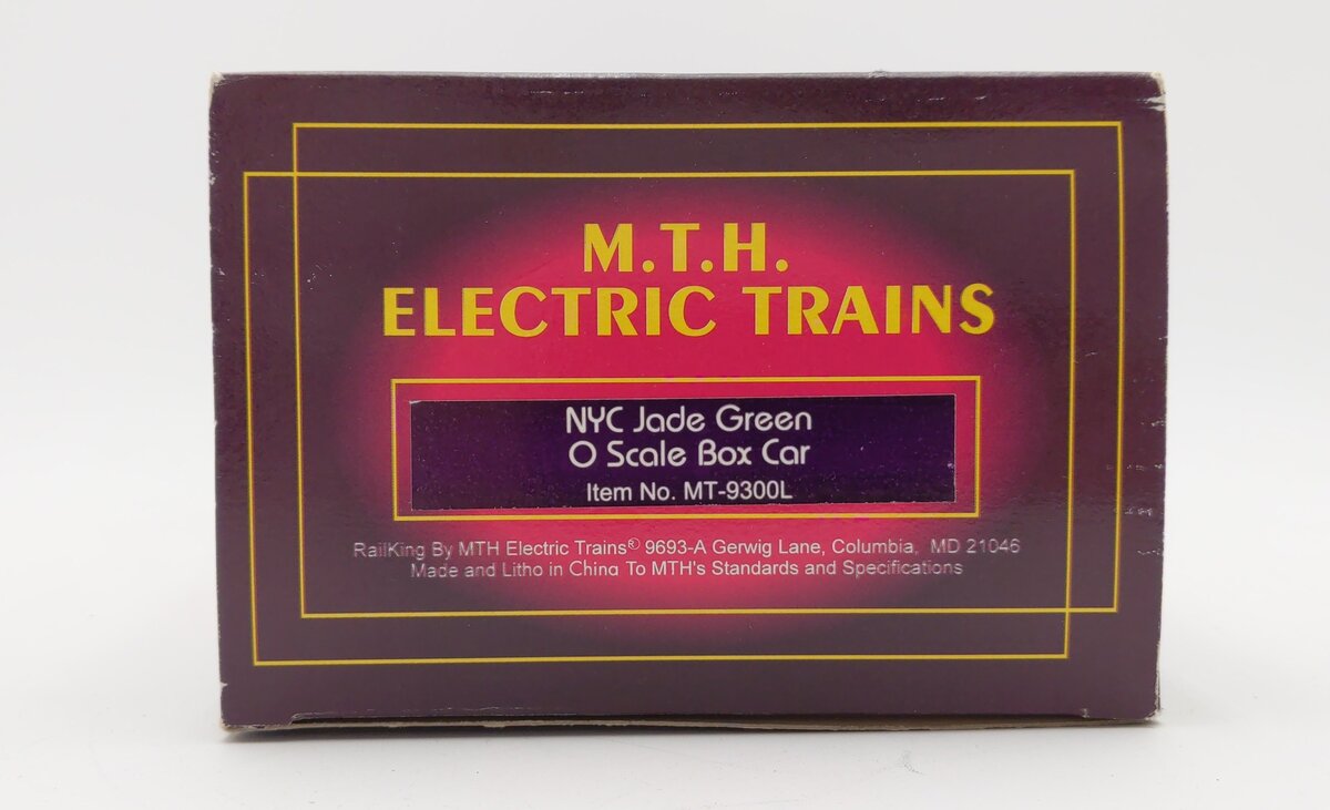 MTH 20-9300 O Gauge New York Central Box Car #159895 EX/Box