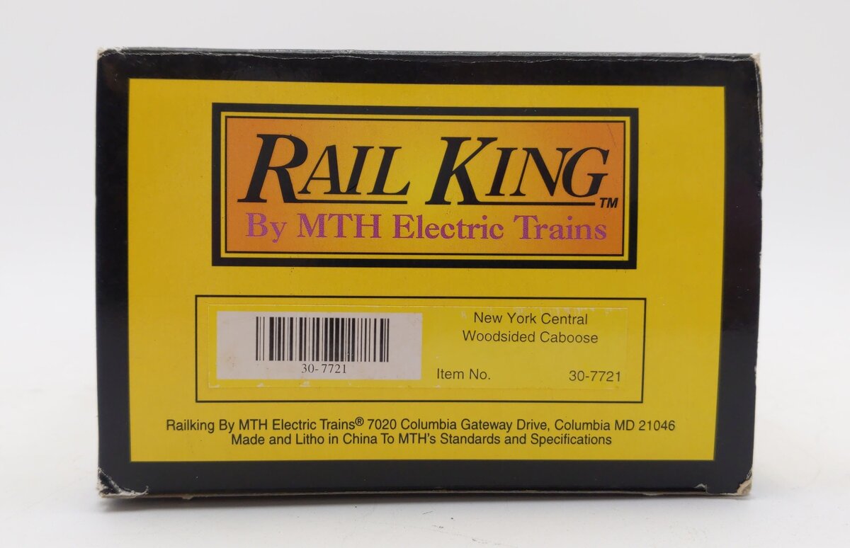 MTH 30-7721 New York Central Woodsided Caboose #19654