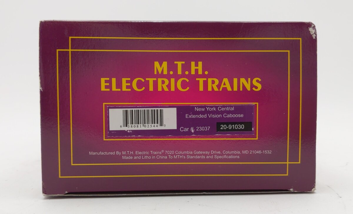 MTH 20-91030 O Scale New York Central Extended Vision Caboose #23037 NIB