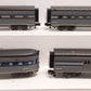 MTH 30-67755 O New York Central 60' Streamline Passenger Car Set (Set of 4)