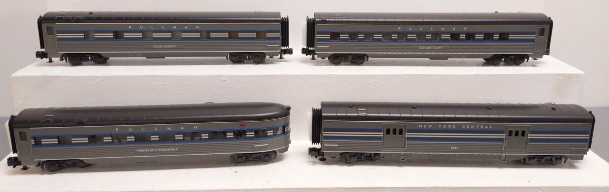 MTH 30-67755 O New York Central 60' Streamline Passenger Car Set (Set of 4)