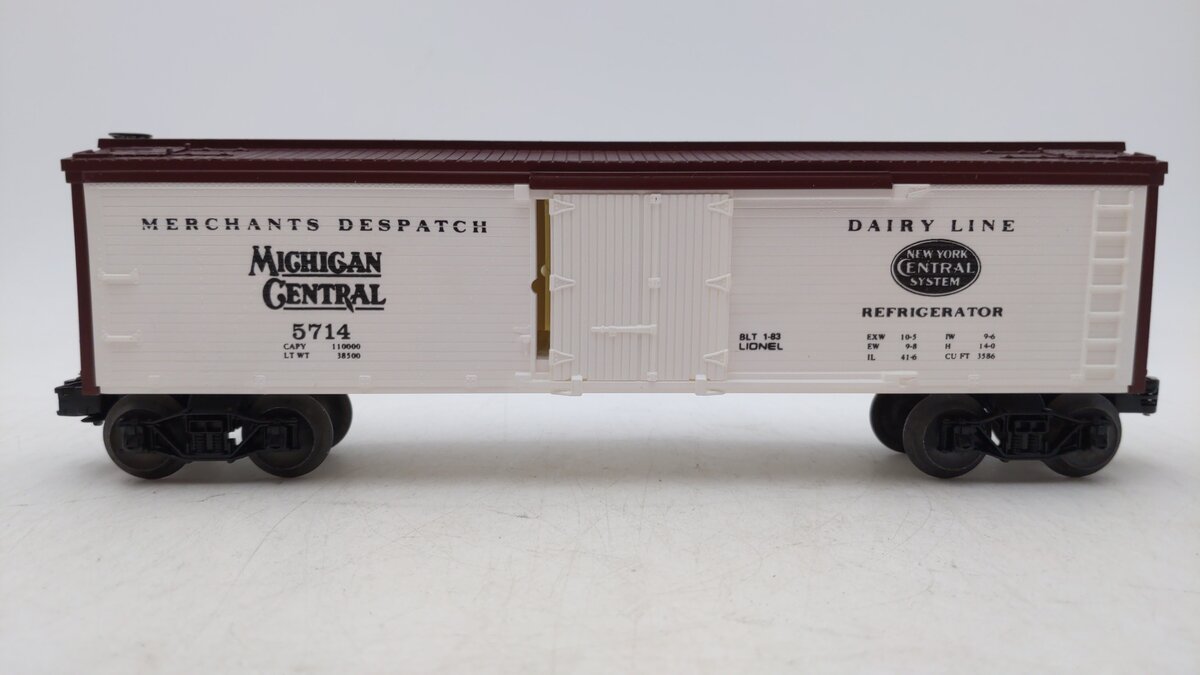 Lionel 6-5714 O Gauge Michigan Central Woodside Reefer LN/Box