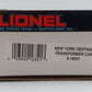 Lionel 6-16341 O Gauge New York Central Transformer Car