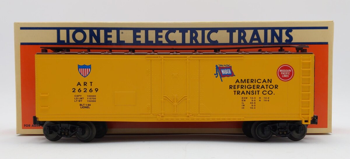 Lionel 6-17304 O Gauge Wabash Reefer Car #26269 LN/Box