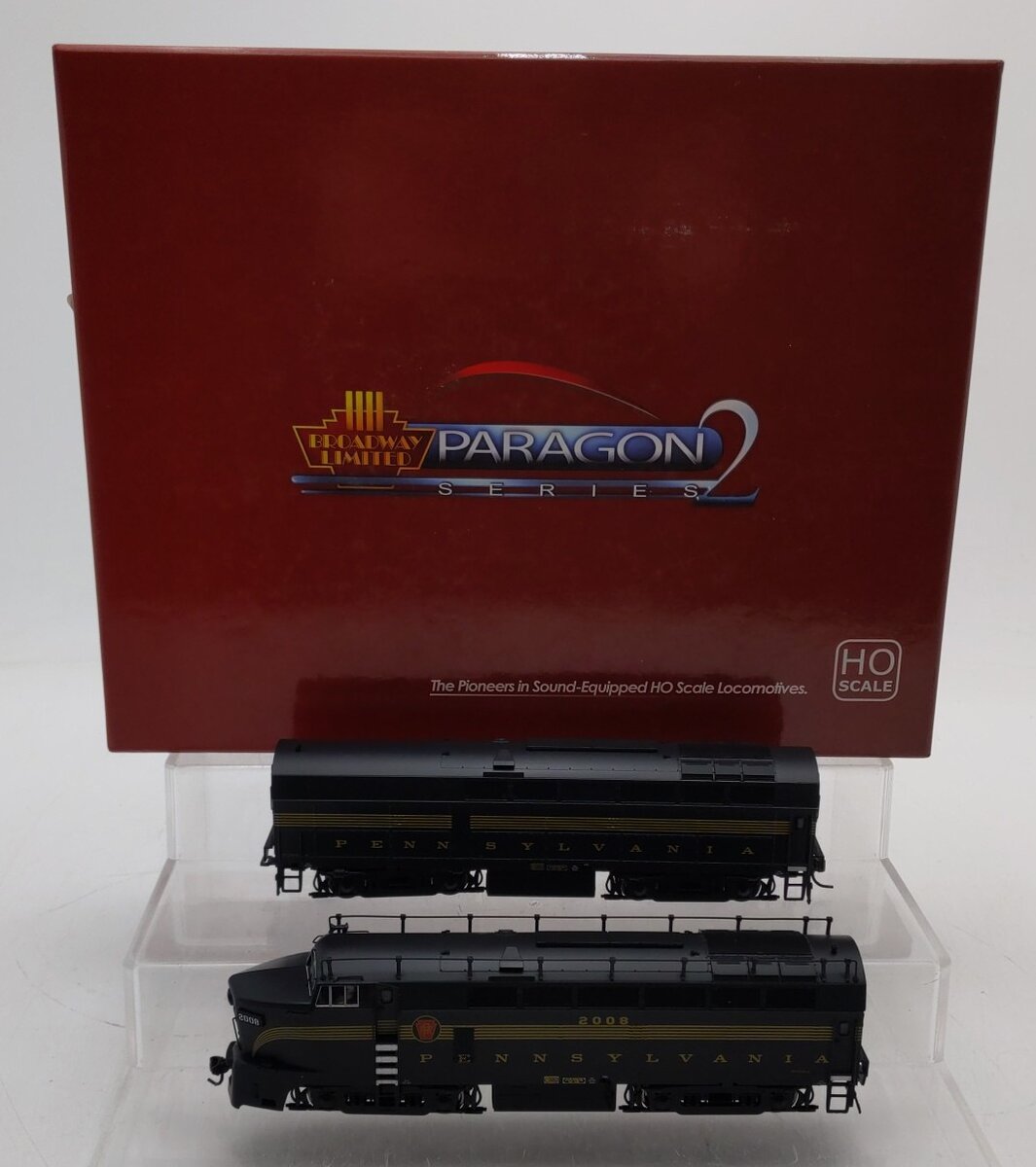Broadway Limited 4056 HO PRR Baldwin Sharknose BF-16 A/B Diesel Set w/Paragon2