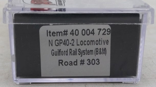 Atlas 40004729 N Scale GRS B&M GP40-2  Diesel Locomotive #303 W/Sound