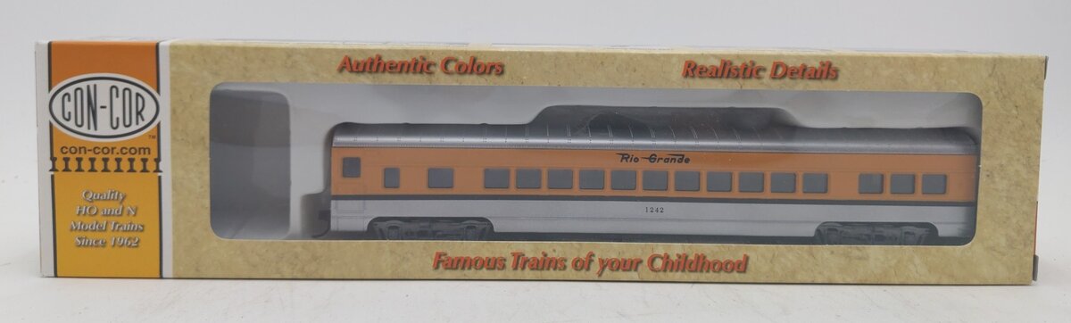Con-Cor 0001-00900A-2 HO Scale DRGW 72' Passenger Coach Car #1242