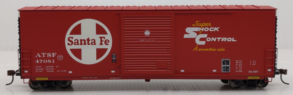 ExactRail EE-1009-1 HO Santa Fe PC&F 6033 Cu.Ft. Single Door Boxcar ATSF #47081