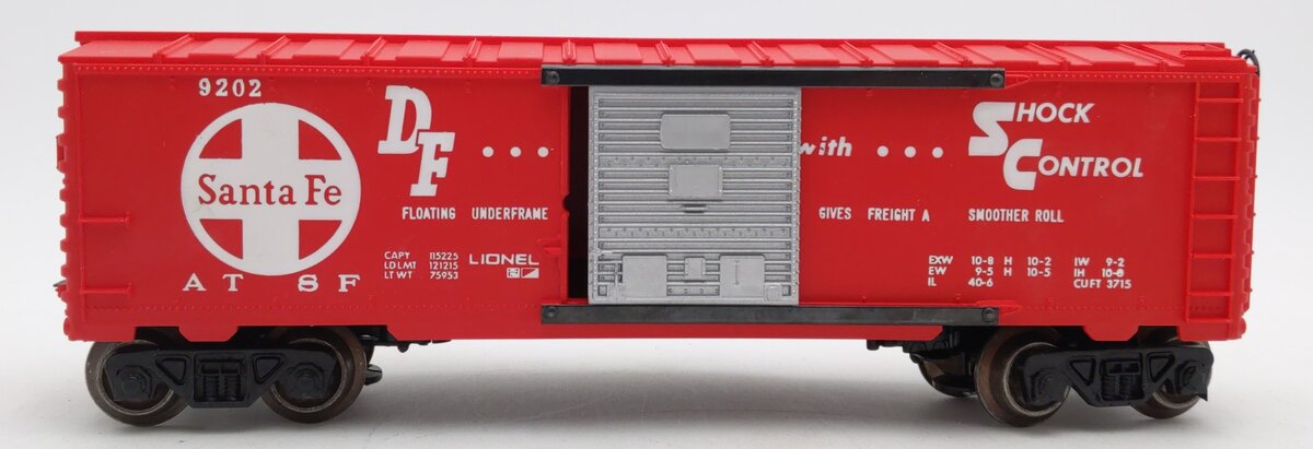 Lionel 6-9202 O Gauge Atchison Topeka Santa Fe Boxcar #9202 VG/Box