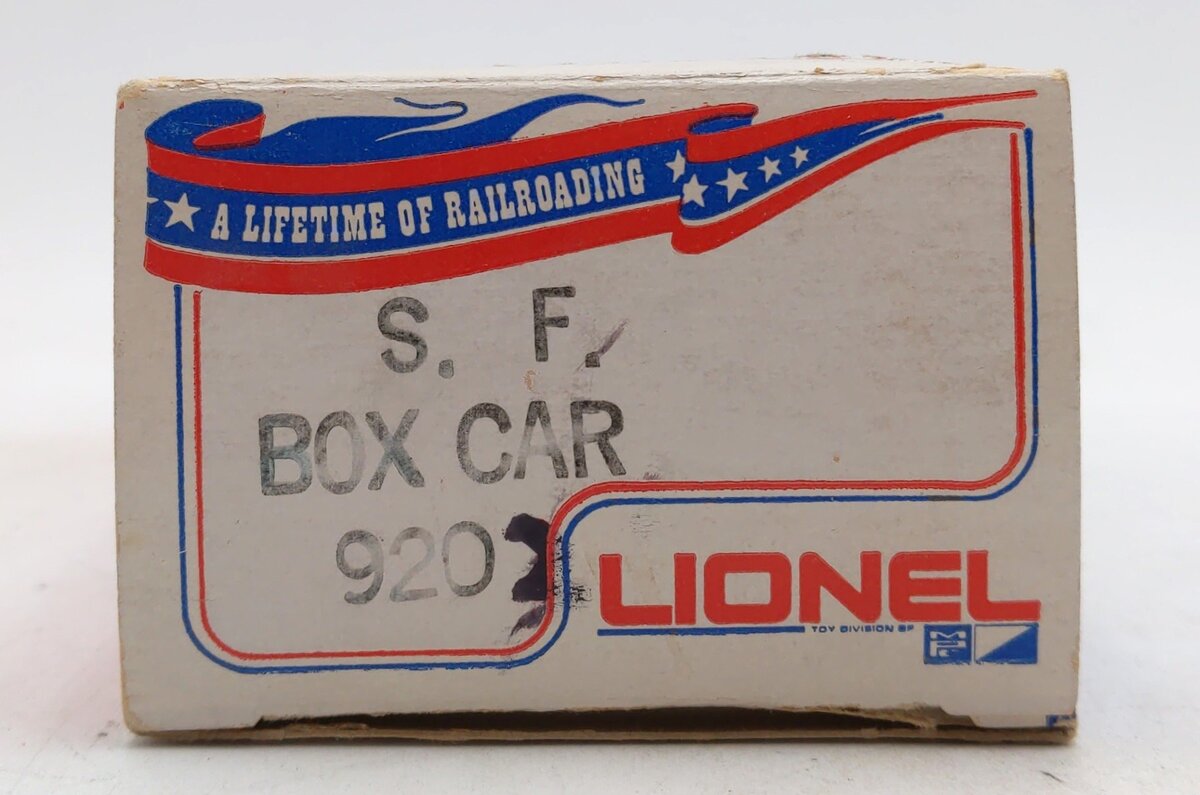 Lionel 6-9202 O Gauge Atchison Topeka Santa Fe Boxcar #9202 VG/Box