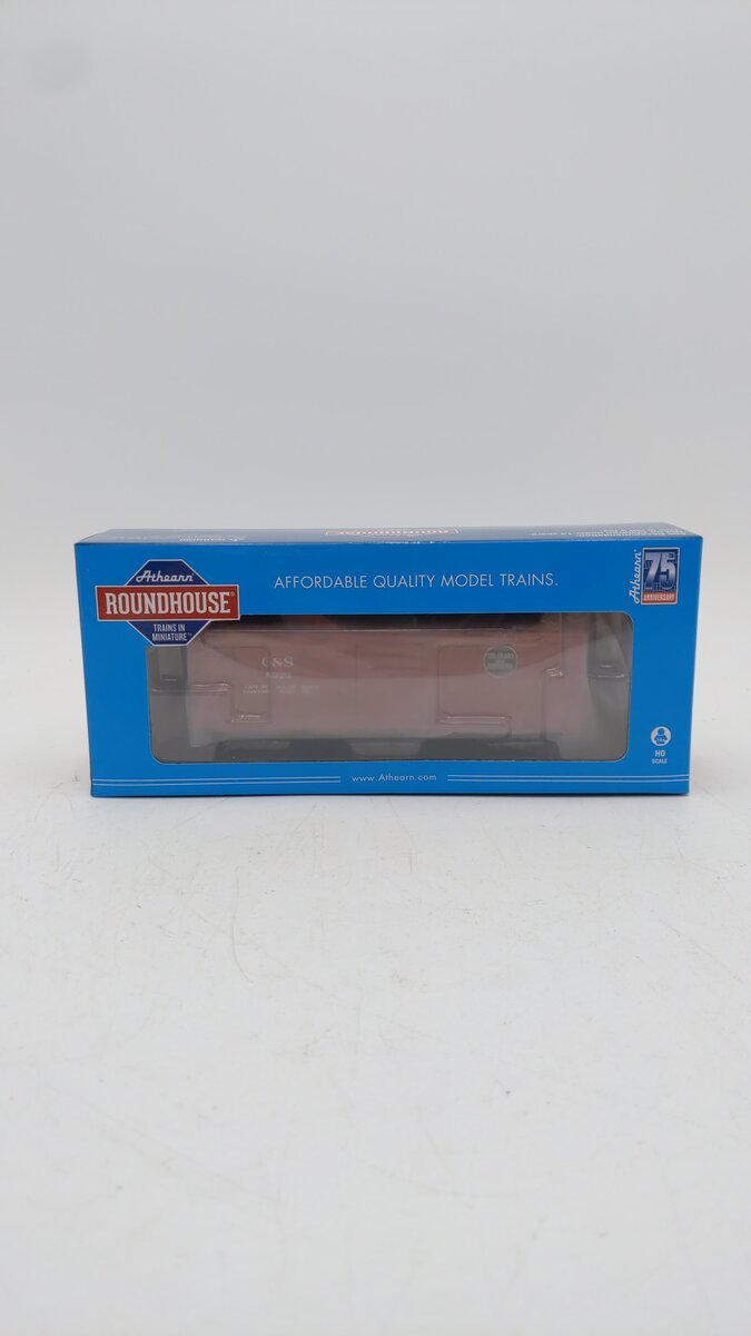Roundhouse 2889 HO Scale C&S 40' Ribbed Wooden Boxcar #8323