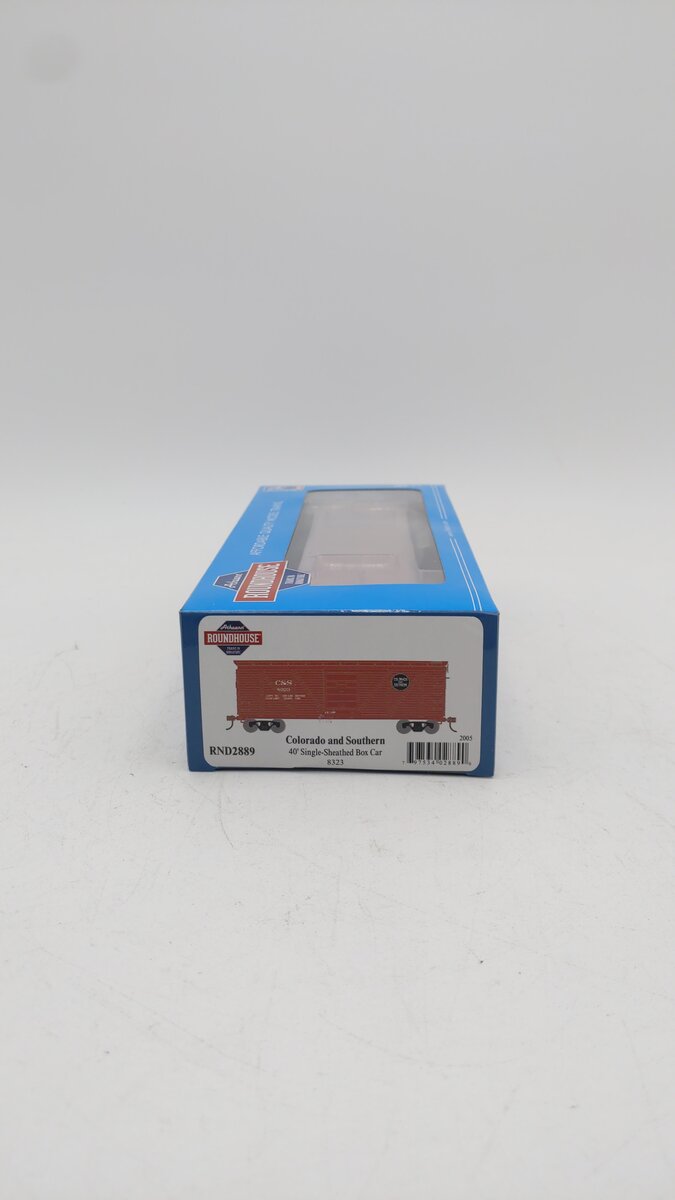 Roundhouse 2889 HO Scale C&S 40' Ribbed Wooden Boxcar #8323