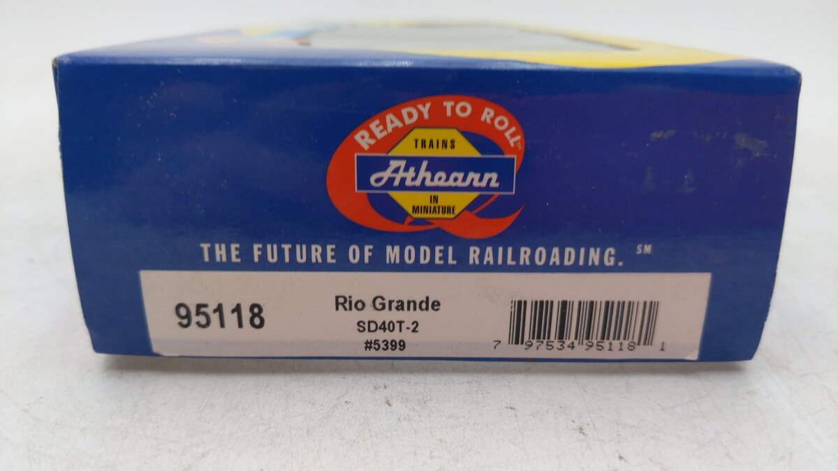 Athearn 95118 HO Scale Rio Grande SD40T-2 Diesel Locomotive #5399 EX/Box