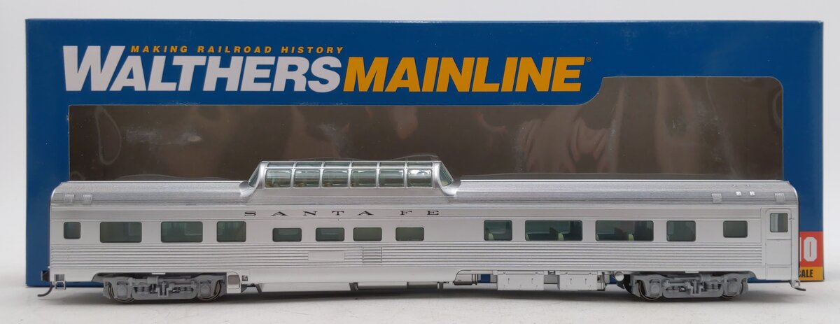 Walthers 910-30402 HO Scale Santa Fe 85' Budd Vista Dome Coach Passenger Car