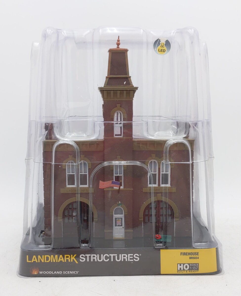 Woodland Scenics BR5034 HO Built-&-Ready Firehouse Building
