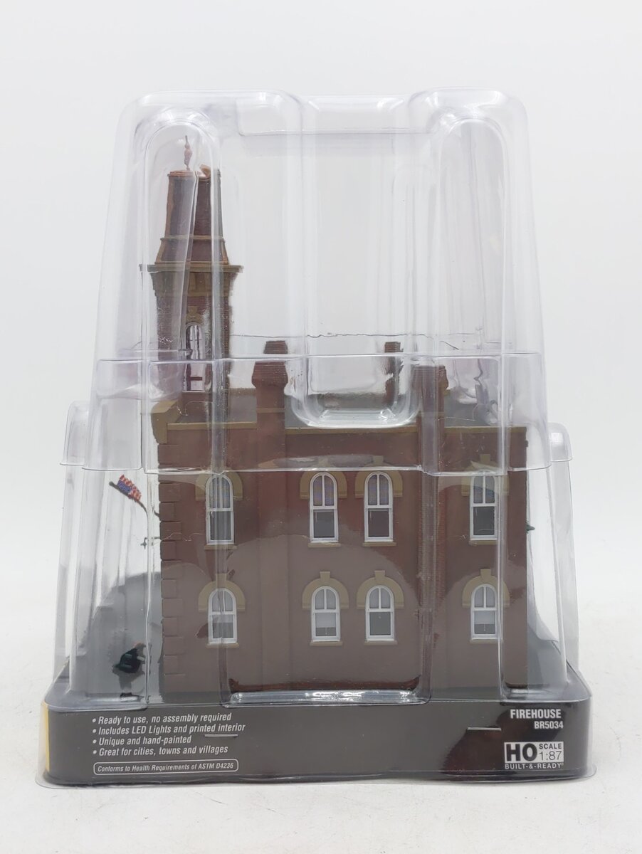 Woodland Scenics BR5034 HO Built-&-Ready Firehouse Building